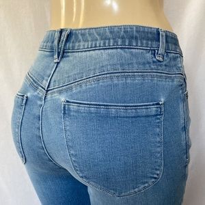 WIT & WISDOM Jeans Skyrise Tummy Control Crop Straight Leg Sz 6 NWOT